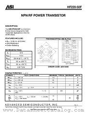 HF220-50F datasheet pdf Advanced Semiconductor