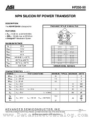 HF250-50 datasheet pdf Advanced Semiconductor