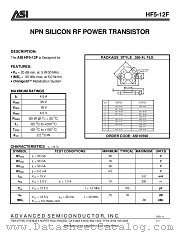 HF5-12F datasheet pdf Advanced Semiconductor