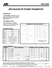 HF75-50S datasheet pdf Advanced Semiconductor