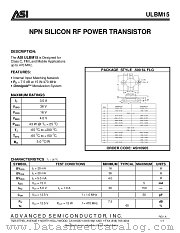 ULBM15 datasheet pdf Advanced Semiconductor