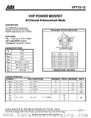 VFT15-12B datasheet pdf Advanced Semiconductor