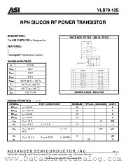 VLB70-12S datasheet pdf Advanced Semiconductor