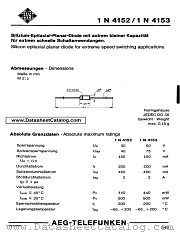 1N4152 datasheet pdf AEG-TELEFUNKEN