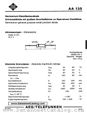 AA135 datasheet pdf AEG-TELEFUNKEN