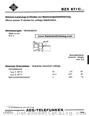 BZX67C24 datasheet pdf AEG-TELEFUNKEN