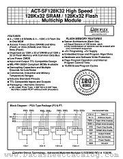 ACT-SF128K32N-26P1Q datasheet pdf Aeroflex Circuit Technology
