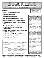 ACT4453 datasheet pdf Aeroflex Circuit Technology