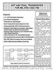 ACT4487-DFI datasheet pdf Aeroflex Circuit Technology