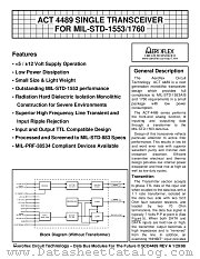 ACT4489-F datasheet pdf Aeroflex Circuit Technology