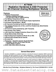 ACT8500-C datasheet pdf Aeroflex Circuit Technology