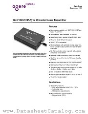 1243FBDC datasheet pdf Agere Systems