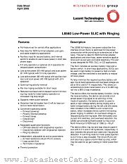 LUCL8560DAU-D datasheet pdf Agere Systems