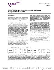 ORT82G5 datasheet pdf Agere Systems