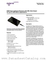 R480CPAA datasheet pdf Agere Systems