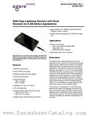 R485WPAA datasheet pdf Agere Systems