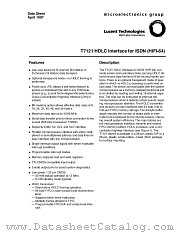 T7121-PL2 datasheet pdf Agere Systems