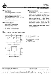 AIC1085CT datasheet pdf Analog Integrations Corporation