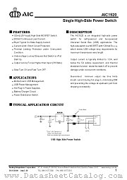 AIC1520CZ datasheet pdf Analog Integrations Corporation
