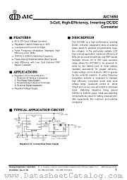 AIC1650CS datasheet pdf Analog Integrations Corporation
