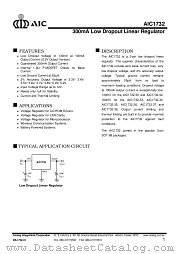 AIC1732-35CX datasheet pdf Analog Integrations Corporation