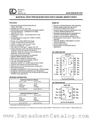 ALD1121ESA datasheet pdf Advanced Linear Devices