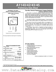 A1143EUA datasheet pdf Allegro MicroSystems
