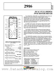 UDQ2916B datasheet pdf Allegro MicroSystems