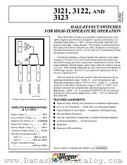 A3123LLT datasheet pdf Allegro MicroSystems