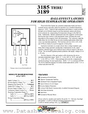 A3187ELT datasheet pdf Allegro MicroSystems
