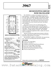 A3967 datasheet pdf Allegro MicroSystems