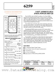 A6259KA datasheet pdf Allegro MicroSystems