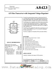 A8423 datasheet pdf Allegro MicroSystems
