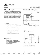 AME1117ACGT datasheet pdf AME