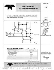 710 datasheet pdf Amelco Semiconductor