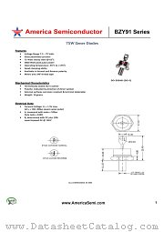 BZY91C15 datasheet pdf America Semiconductor