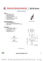 BZY93C18 datasheet pdf America Semiconductor