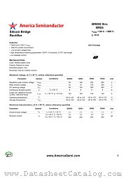 BR81 datasheet pdf America Semiconductor