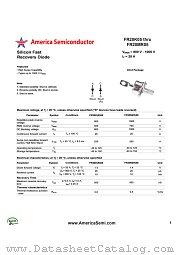 FR20KR05 datasheet pdf America Semiconductor