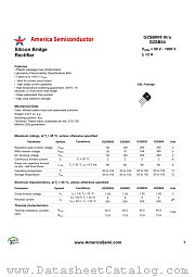 G2SB04 datasheet pdf America Semiconductor