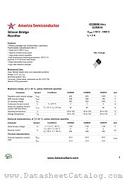 G2SB06 datasheet pdf America Semiconductor