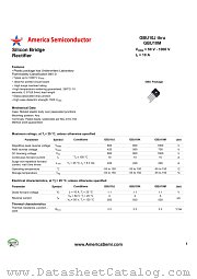 GBU10K datasheet pdf America Semiconductor