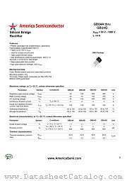 GBU4B datasheet pdf America Semiconductor
