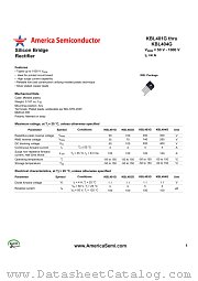 KBL401G datasheet pdf America Semiconductor