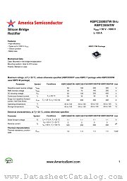 KBPC3504T/W datasheet pdf America Semiconductor