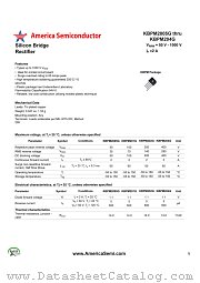 KBPM2005G datasheet pdf America Semiconductor