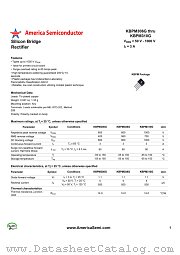 KBPM308G datasheet pdf America Semiconductor