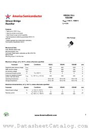 KBU6M datasheet pdf America Semiconductor