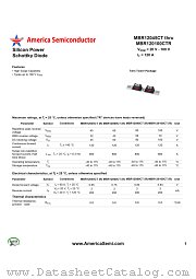 MBR12080CT datasheet pdf America Semiconductor