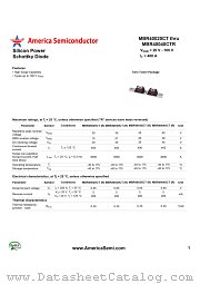 MBR40020CT datasheet pdf America Semiconductor